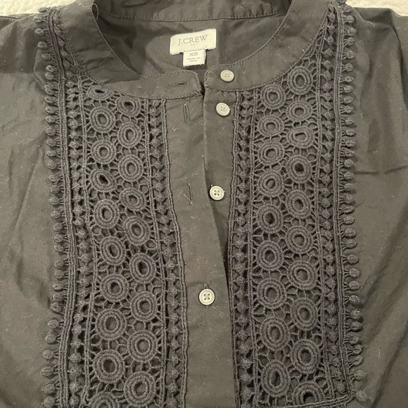 J Crew women’s black dress embroidered size extra small - Picture 3 of 4